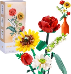 Set creativ de construcție Buchet de flori colorate 568 piese ZA5346