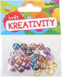 Mărgele colorate pe sfoară