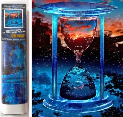 Pictură cu diamante Timp 30x40 cm