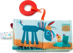 Carte textilă cu fermă și jucărie de dentiție Lilliputiens