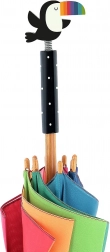 Umbrelă pentru copii cu tucan – design curcubeu Andy Westface