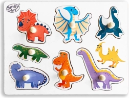 Puzzle din lemn cu dinozauri