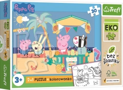 Puzzle maxi reversibil PEPPA PIG 30 piese EKO