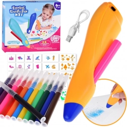 Aerograf graffiti cu stilou – set creativ pentru pictură cu spray