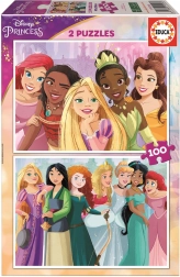 Educa puzzle Disney prințese 2×100 piese