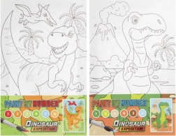 Pictură după numere - Dinozauri