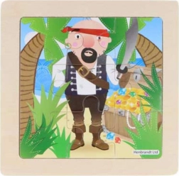 Puzzle din lemn pirat 9 piese