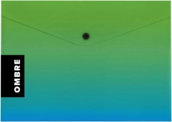 Plic cu capsă A4 verde OMBRE