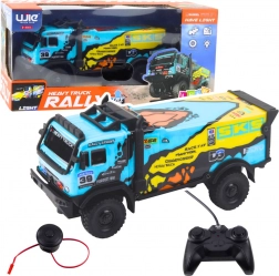 Camion RC telecomandat – albastru cu sunete