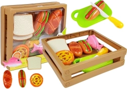 set de alimente pentru copii cu scai în lădiță stivuibilă
