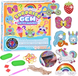 Calendar advent creativ – pictură cu diamante și brelocuri strălucitoare pentru copii