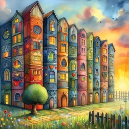 Puzzle Booktown 1023 piese