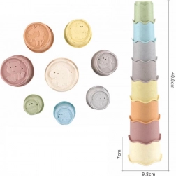 Cănițe stivuibile pentru copii, set de 8 bucăți