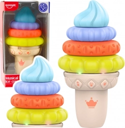 înghețată muzicală educativă pentru bebeluși cu lumini și sunete