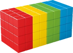 Geomag Magicube Full Color – set de construcție magnetic 128 cuburi