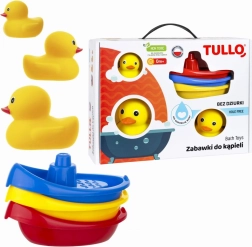 Set de rățuște și bărcuțe pentru baie