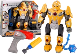 Șurubelniță Robot Armă Bormașină Lumini Sunet Galben