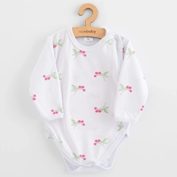 Body pentru bebeluși cu capse New Baby Classic II, zmeură, măr. 68