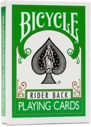 BICYCLE Green Deck – cărți de joc verzi, dimensiune poker