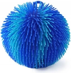 Minge luminoasă curcubeu ciufulită – albastră