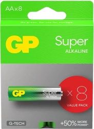 Baterii alkaline GP Super AA 8 buc