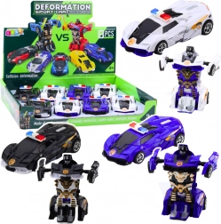 Mașină robot 2în1 sportivă de poliție