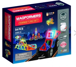 Set de construcție magnetică Dynamic Flash - 54 piese