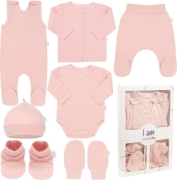 Set pentru bebeluși pentru maternitate New Baby I am, roz