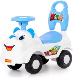 Trotinetă fără pedale urs polar – albastră