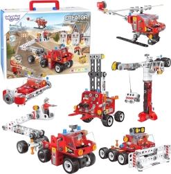 Set de construcție Woopie pentru vehicule de pompieri Creator City