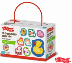 Puzzle contur Far Far Land – fermă, 8 imagini