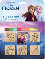 Set de ștampile cu creion de ceară Frozen - Regatul de Gheață