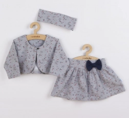 Set de fată NEW BABY Emma din 3 piese – fustiță, bolero și bentiță