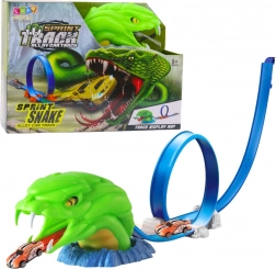 Pistă auto cu catapultă și buclă – obstacol șarpe