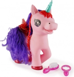 Unicorn roz interactiv cu sunete MAC TOYS
