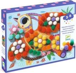 Colaje cu bumbițe Păsări DJECO