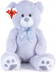 Rappa ursuleț de pluș mare 100 cm cu fundiță și etichetă