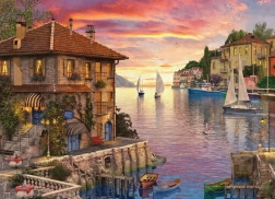 Puzzle EUROGRAPHICS Port mediteranean 1000 piese