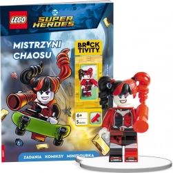 LEGO DC Super Heroes: Stăpâna haosului – carte interactivă cu minifigurină Harley Quinn