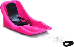 Bob pentru copii cu spătar BABY RIDER MONSTER – roz, șezut negru