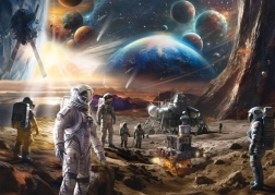 Puzzle Frontiera finală: Explorarea spațiului 1000 piese SCHMIDT