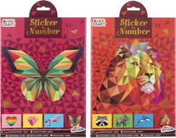 Puzzle cu autocolante după numere A4