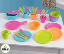 KidKraft set de veselă pentru copii Bright, 27 piese