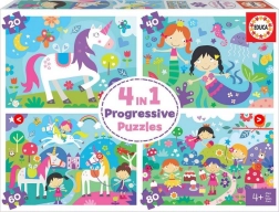 Puzzle prieteni magici 4‑în‑1
