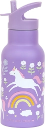 A Little Lovely Company - sticlă inox 350 ml - Unicorni și Curcubeu