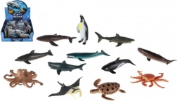 Creaturi marine din plastic 8-10 cm mix de specii în cutie