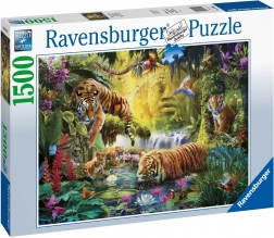 Puzzle 1500 piese Tigrilor liniștiți RAVENSBURGER
