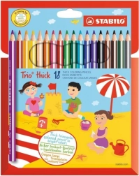 STABILO Trio set puternic 18 creioane colorate