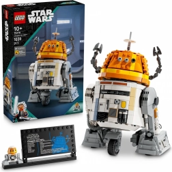 lego star wars chopper (c1-10p) – droide astromecanic construibil pe suport