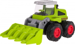 Buldozer metalic pentru copii 1:55 cu cupă frontală mobilă